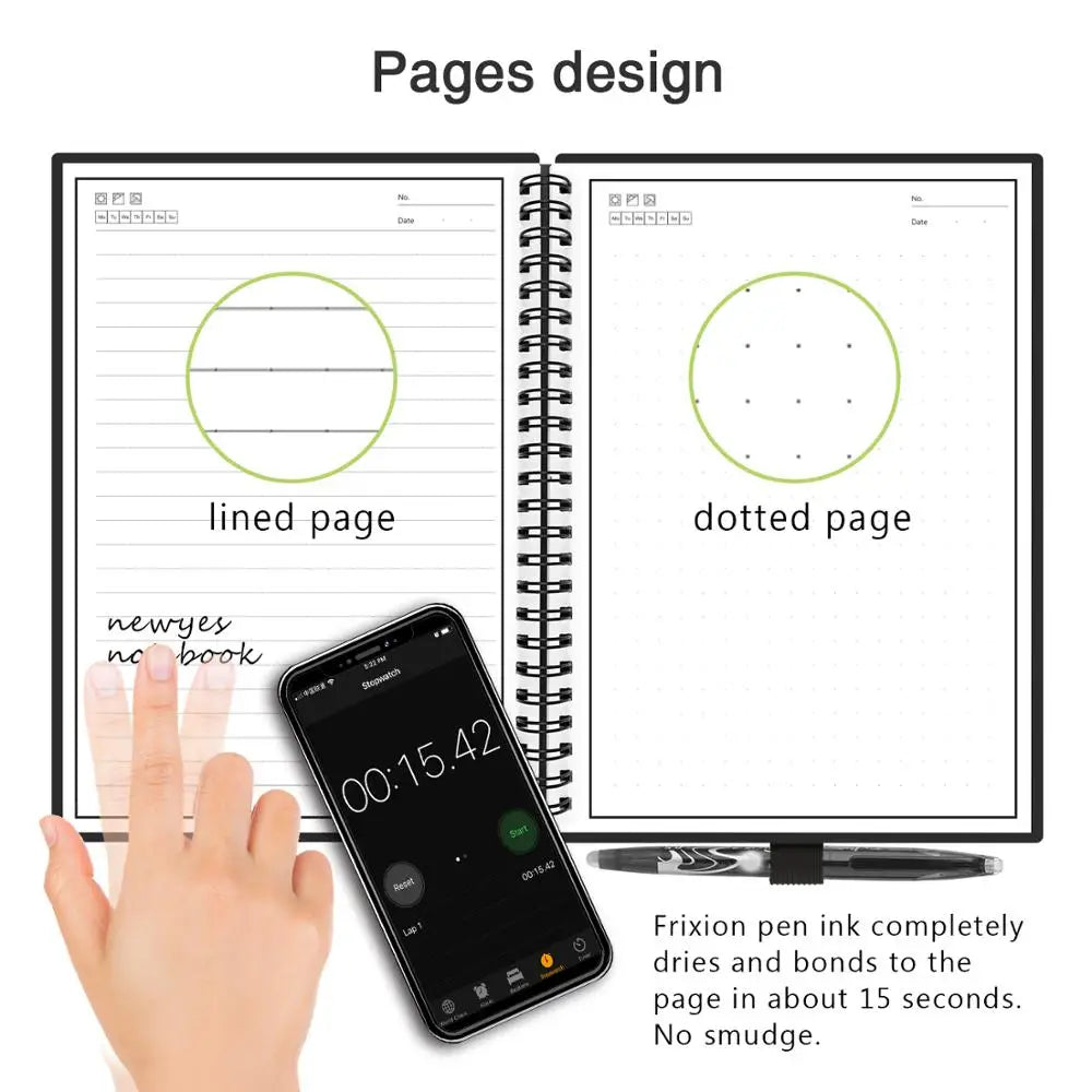VELNIX Smart Reusable A6 Notebook